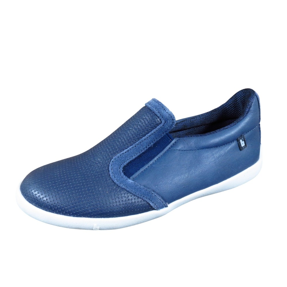 Bibi Fisioflex Kids Slip On Sneaker Size 13.5 USA Casual Play Navy Blue Leather